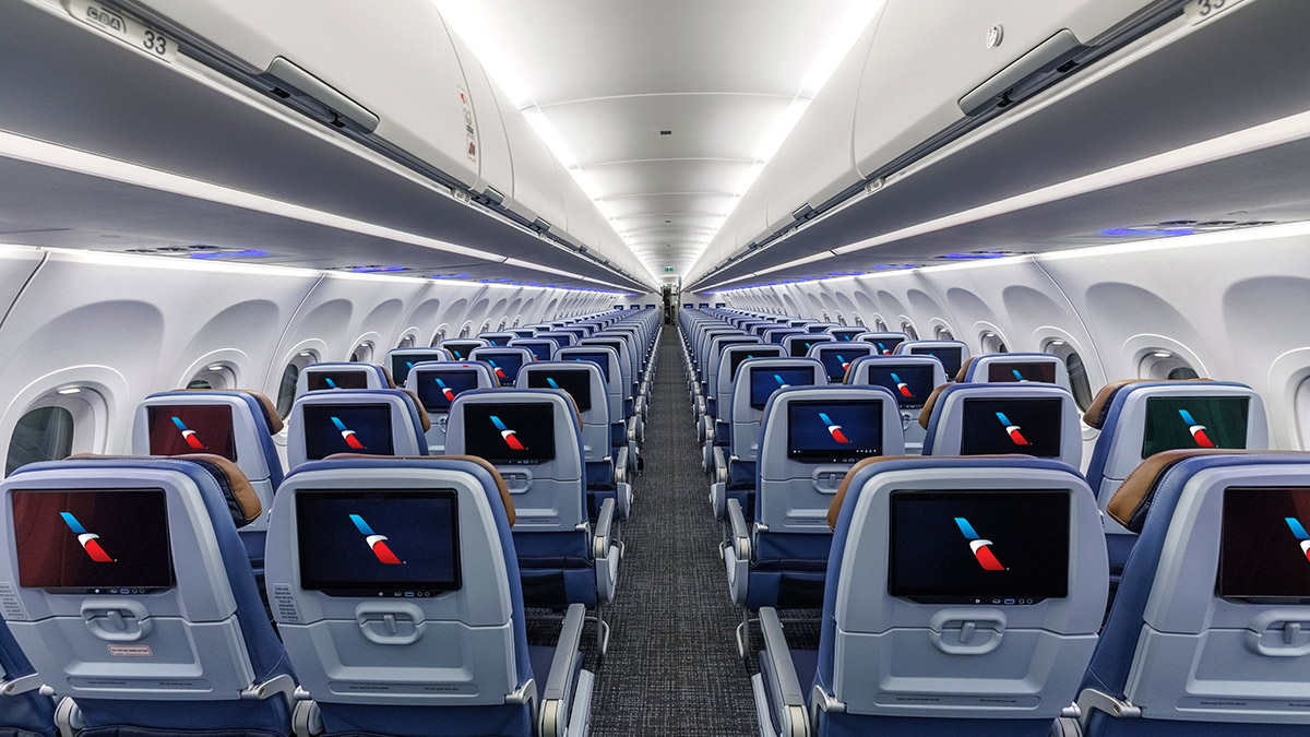 American Airlines announces fleetwide upgrade with installation of seatback screens at every seat and increased premium seats across the narrowbody fleet