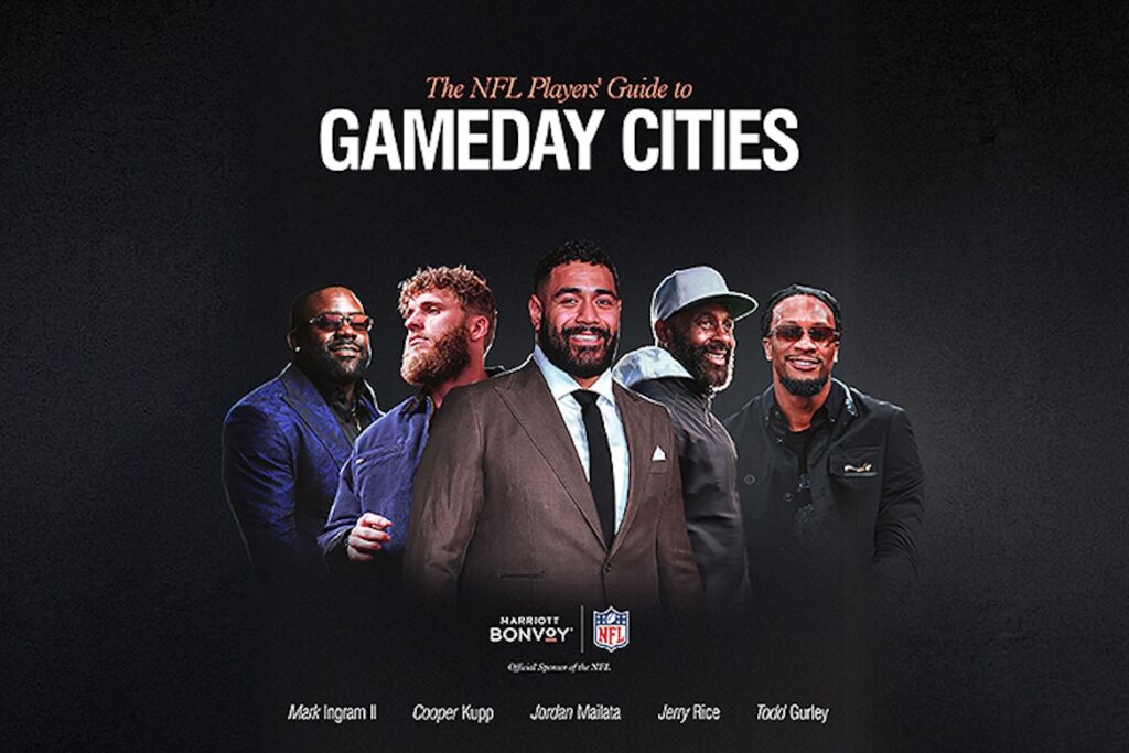 Marriott Bonvoy Turns NFL Players Into Travel Guides for 37 Host Cities