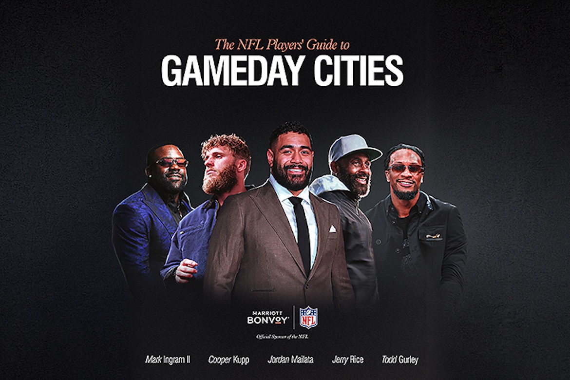 Marriott Bonvoy Turns NFL Players Into Travel Guides for 37 Host Cities