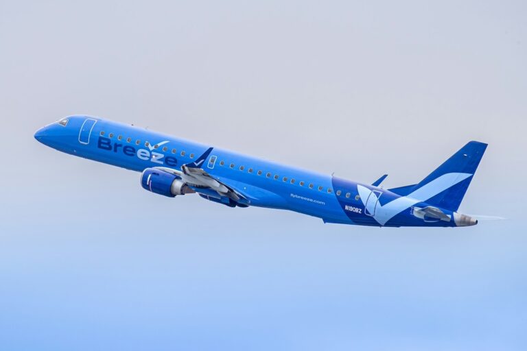 Breeze Airways Goes All-Airbus A220 After Final Embraer Flight