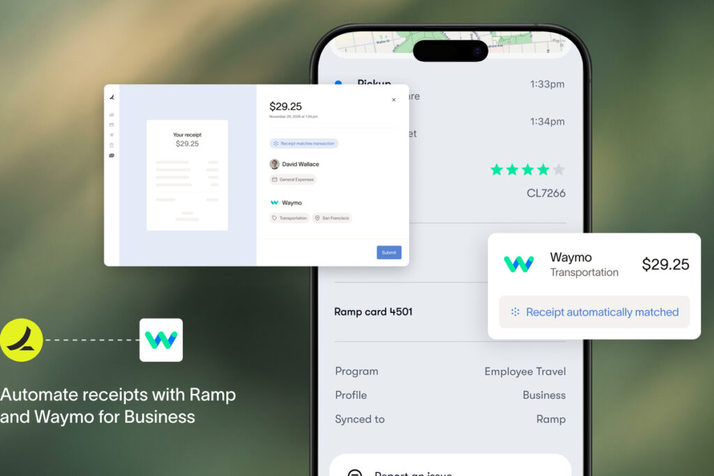 Waymo and Ramp Take the Receipt-Chasing Out of Business Rides
