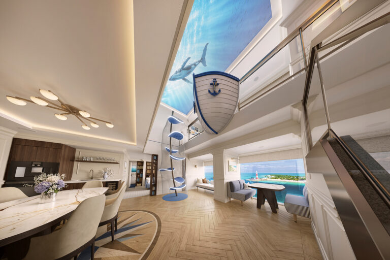 MSC World Atlantic Gets a Two-Deck Family Villa With a Private Cinema