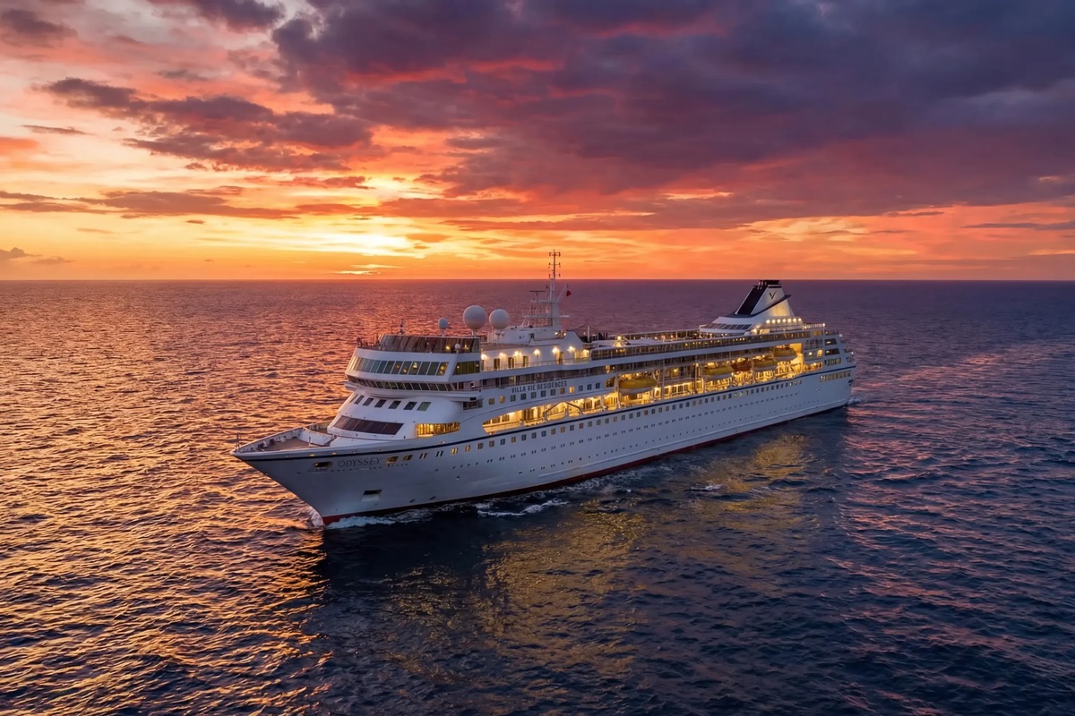 Villa Vie Odyssey Halts World Cruise, Leaving Passengers in Cambodia